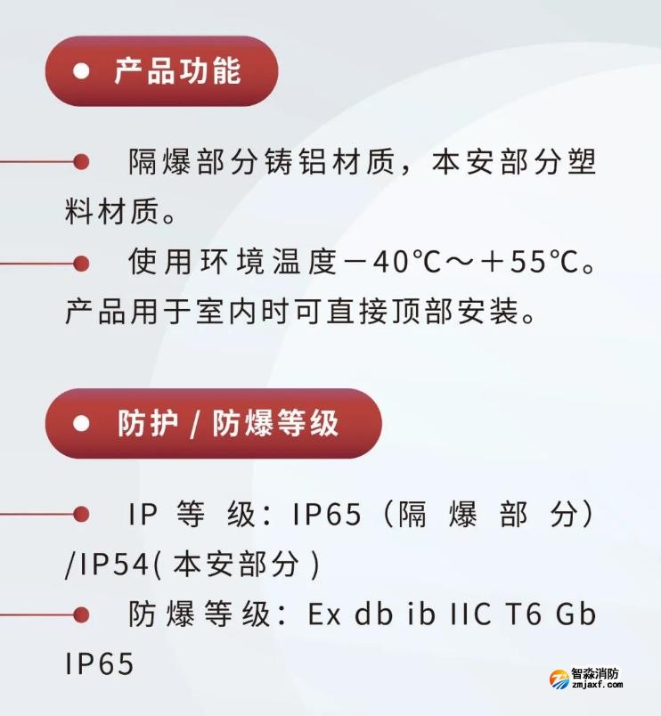 JTY-GM-GSTN9811(Ex)/WIS、GSTN9812(Ex)/WIS海湾隔爆烟感温感产品功能