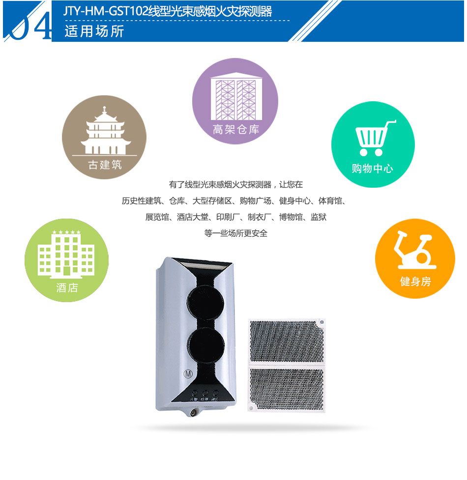JTY-HM-GST102線型光束感煙火災探測器應(yīng)用場所
